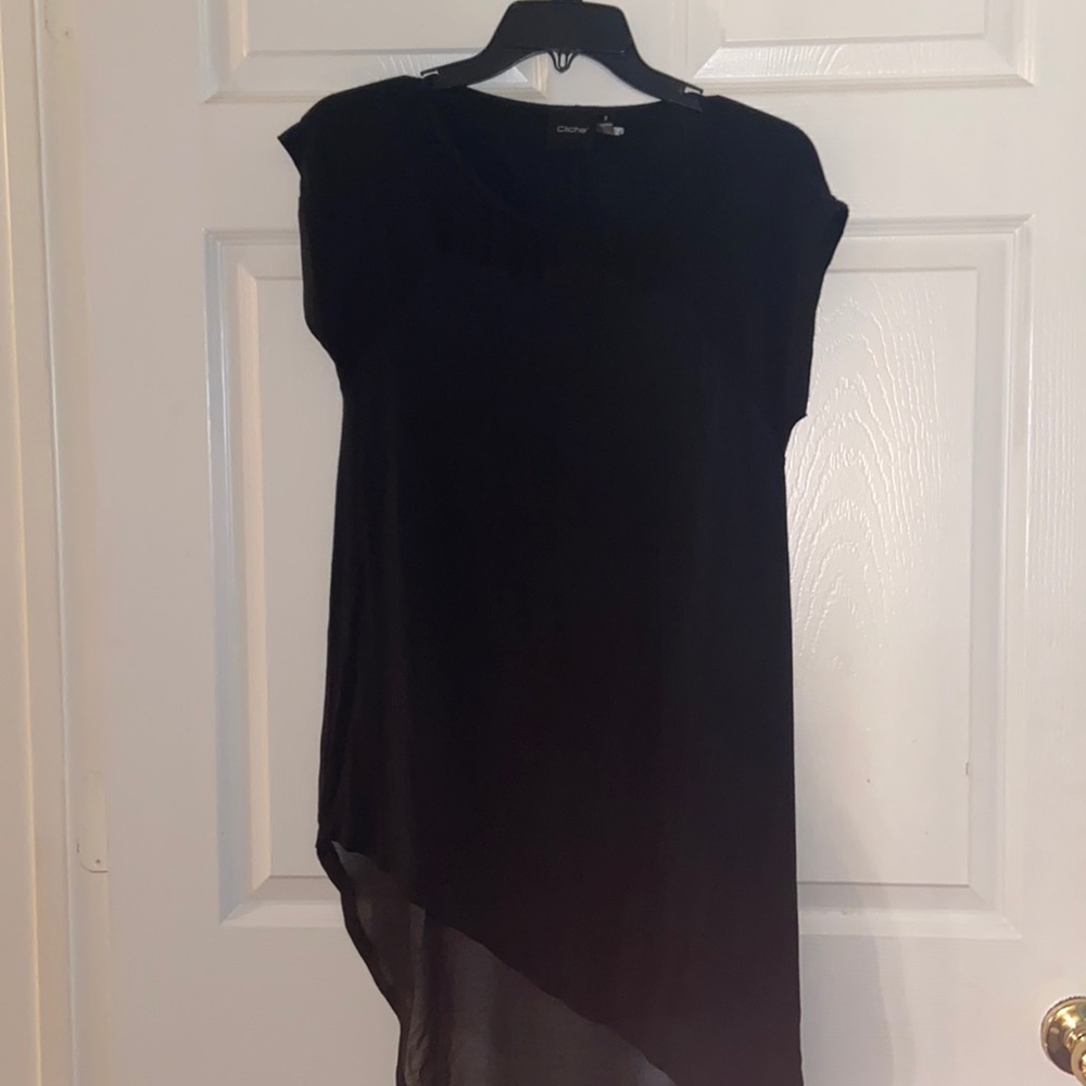 SHEER BLACK TOP